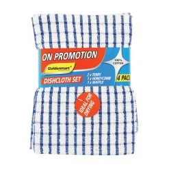 Goldenmarc Dishcloth Set 4 Pack -Household Cleaning Supplies goldenmarc dish coloth goldenmarc dishcloth set 4 pack 31338809163865