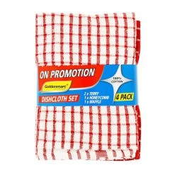 Goldenmarc Dishcloth Set 4 Pack -Household Cleaning Supplies goldenmarc dish coloth goldenmarc dishcloth set 4 pack 31338809753689