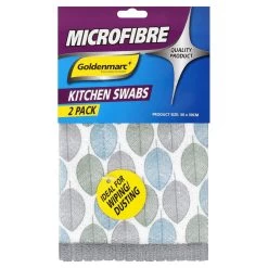 Goldenmarc Microfibre Swab 2 Pack -Household Cleaning Supplies goldenmarc dish coloth goldenmarc microfibre swab 2 pack 31344891756633