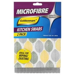 Goldenmarc Microfibre Swab 2 Pack -Household Cleaning Supplies goldenmarc dish coloth goldenmarc microfibre swab 2 pack 31344892641369