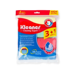 Kleaner Universal Cleaning Microfiber Cloth 4Pcs 38X40 GSG004