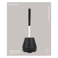 Legend Premium Toilet Brush Set Black 12 Legend Premium Toilet Brush Set Black -Household Cleaning Supplies legend dust bin legend premium toilet brush set black 31627690672217