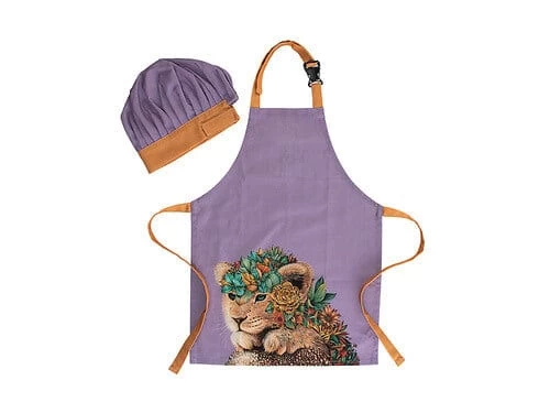 Maxwell & Williams Marini Ferlazzo Wild Planet Kids Apron & Hat Set Lion GX0596 4 Maxwell & Williams Marini Ferlazzo Wild Planet Kids Apron & Hat Set Lion GX0596 - Image 2