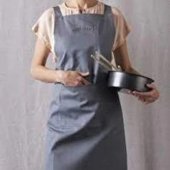 Smeg Apron Slate Grey APR01SG -Household Cleaning Supplies smeg apron smeg apron slate grey apr01sg 29239280697433