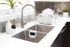 Umbra Joey Pump And Scrubby Combo White UMB330750660 -Household Cleaning Supplies umbra dish cloths umbra joey pump and scrubby combo white umb330750660 31511177199705